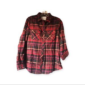 3/$25 NWT Red/purple Plaid Wind River medium button up flannel